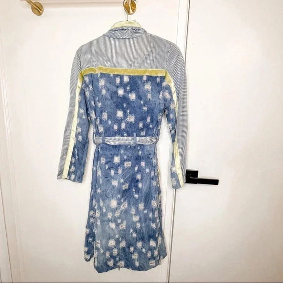 Vivienne Hu distress denim dress runway spring 2019 collection NWT size 2 - Picture 11 of 12